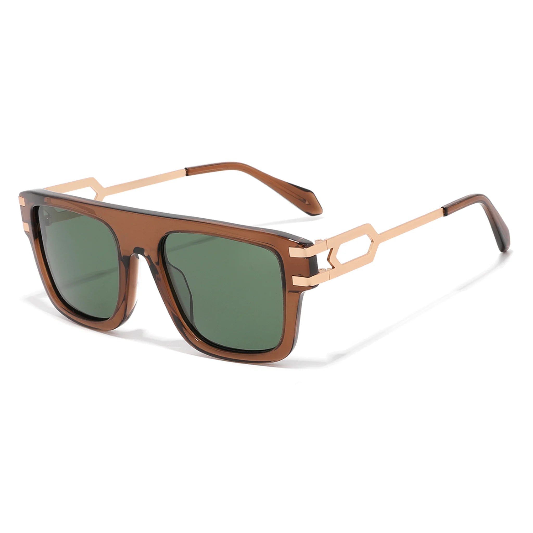Square Acetate & Metal Sunglasses JT-GLT6674 - Joyiris Eyewear