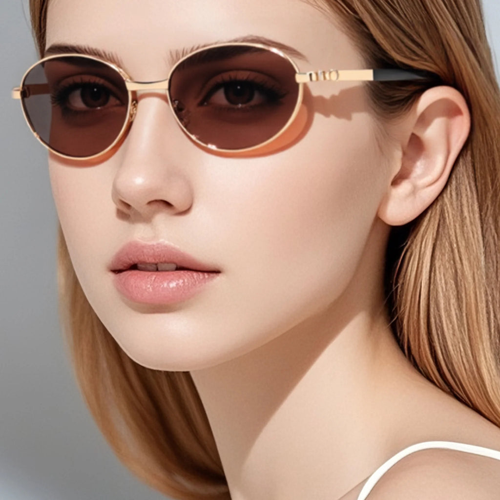Oval Metal Sunglasses JT-GLT8640 - Joyiris Eyewear