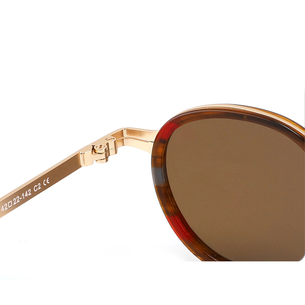 Oval Acetate & Metal Sunglasses JT-GLT8835 - Joyiris Eyewear