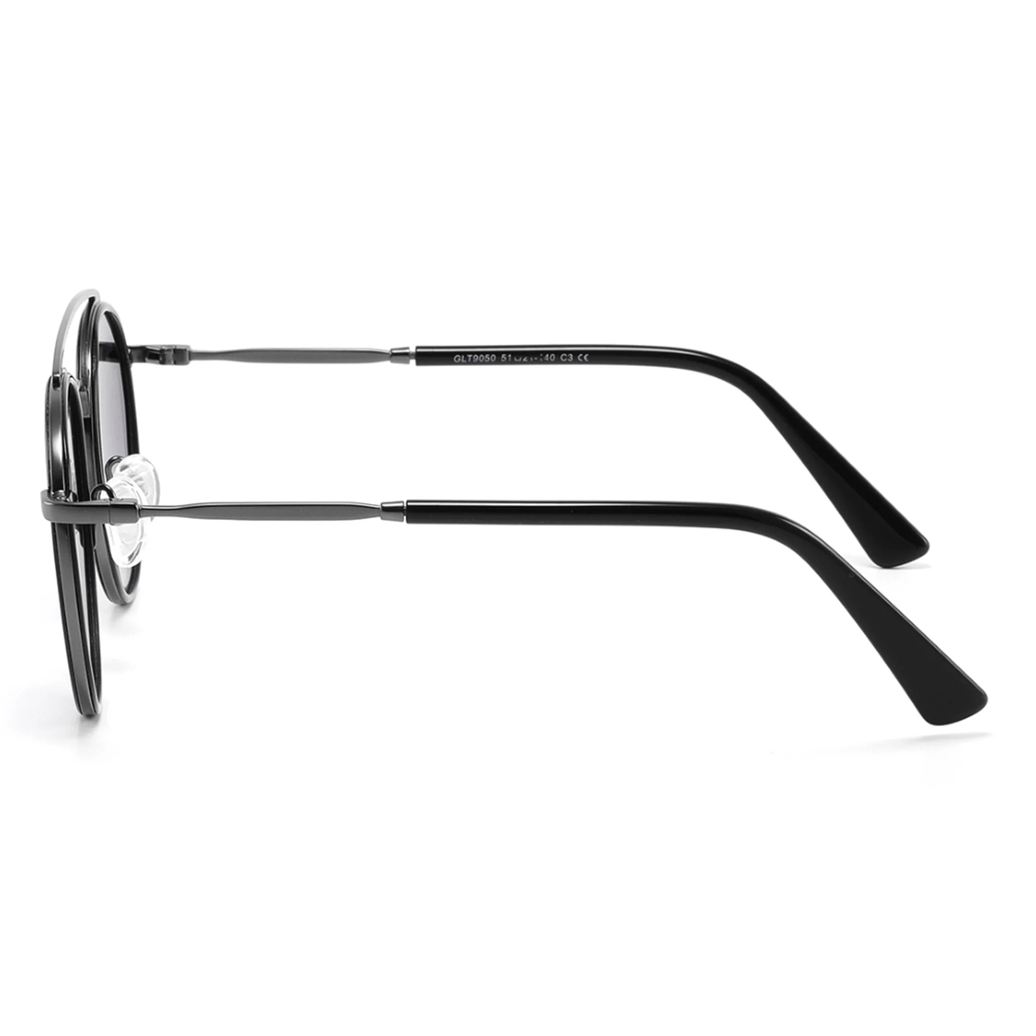 Round Acetate & Metal Sunglasses JT-GLT9050 - Joyiris Eyewear